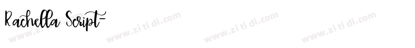 Rachella Script字体转换
